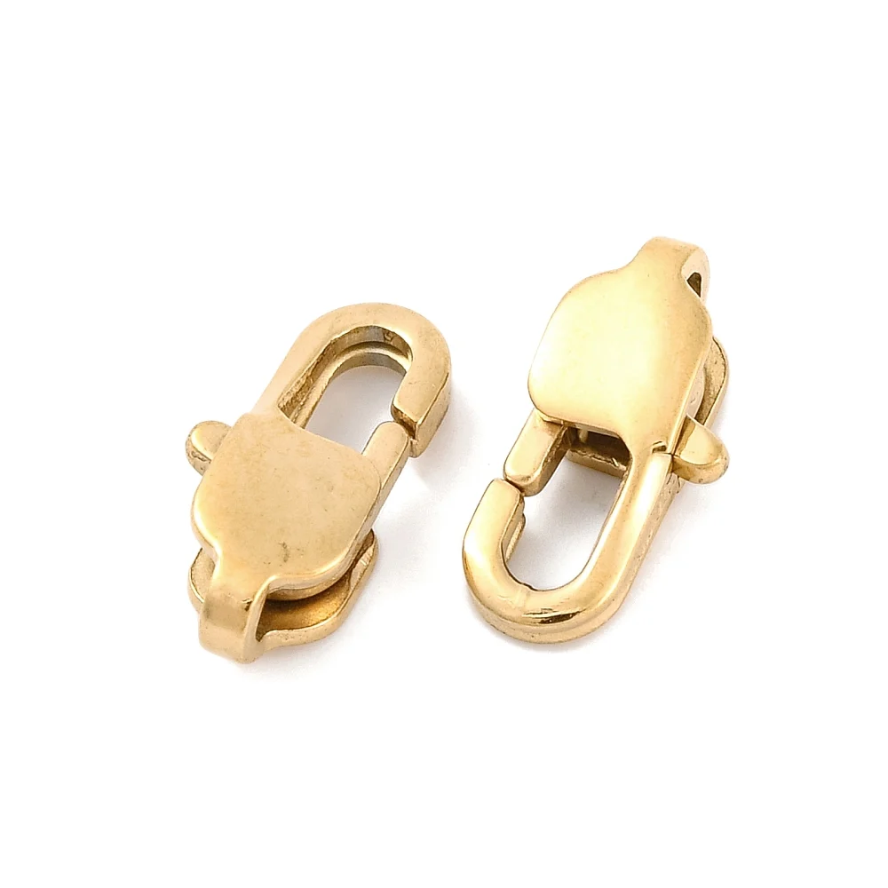 Carabină din oțel inoxidabil 304, aurie,11x5,5 mm