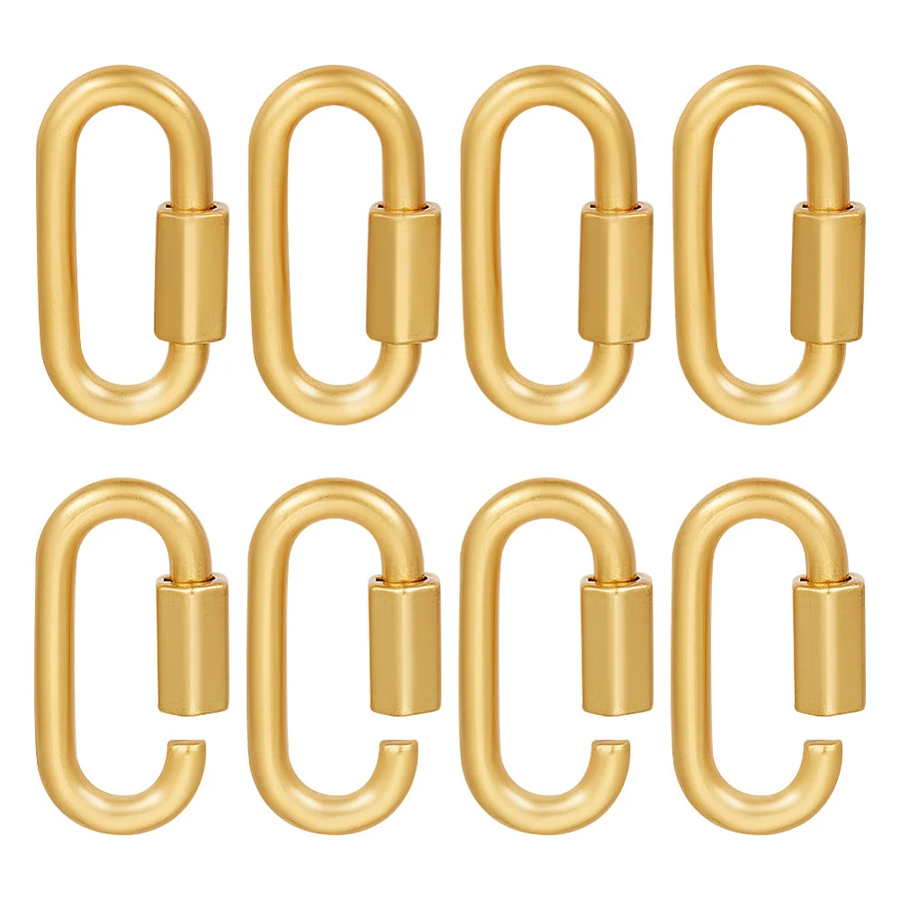 Închizătoare carabină cu filet, aurie, 34 × 18 mm